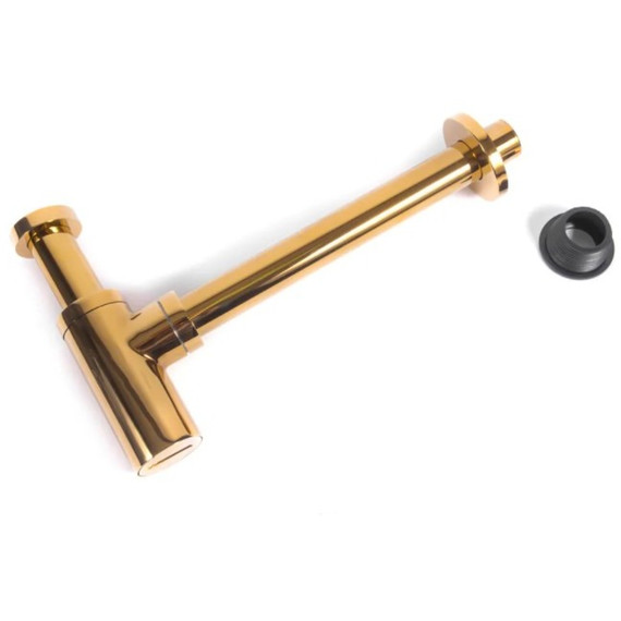 Сифон для умывальника Grocenberg GB210GO, золото фото 3