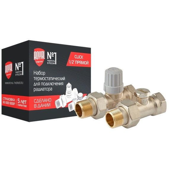 Вентиль термостатический прямой Royal Thermo 1/2 RTE 07.0013 фото 2