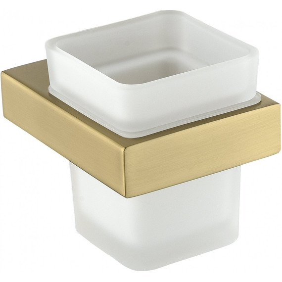 Стакан для зубных щеток Grocenberg AC0021MG, цвет матовое золото -  Стакан для зубных щеток Grocenberg AC0021MG, цвет матовое золото фото