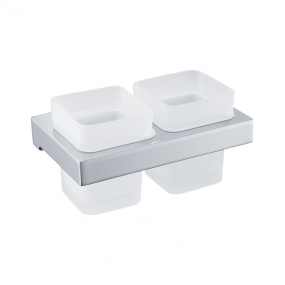 Двойной стакан для зубных щеток Grocenberg AC0022CR -  Двойной стакан для зубных щеток Grocenberg AC0022CR фото