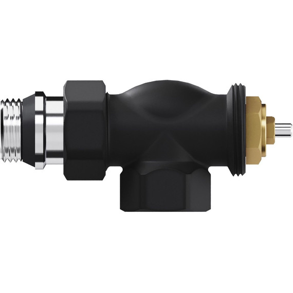 Вентиль термостатический осевой Royal Thermo Design 1/2"М30х1,5 RATVDO11212BL, чёрный фото 4
