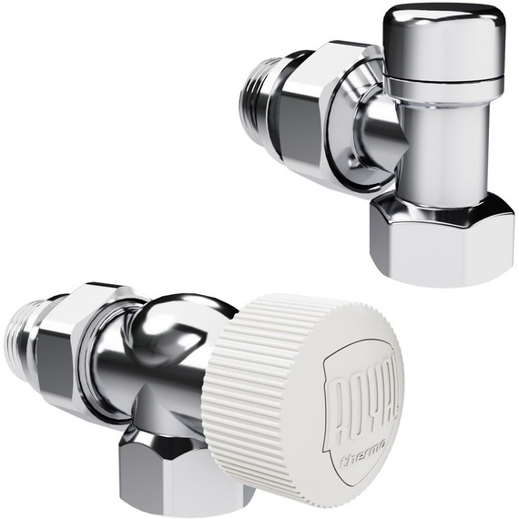Вентиль термостатический осевой Royal Thermo Design 1/2"М30х1,5 RATVDO11212CH фото 2