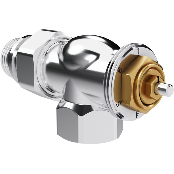 Вентиль термостатический осевой Royal Thermo Design 1/2"М30х1,5 RATVDO11212CH фото 3