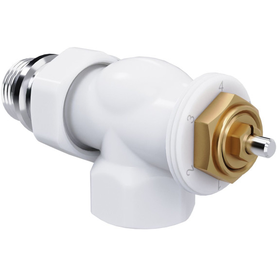 Вентиль термостатический осевой Royal Thermo 1/2"М30х1,5 RATVDO11212WH, белый фото 3