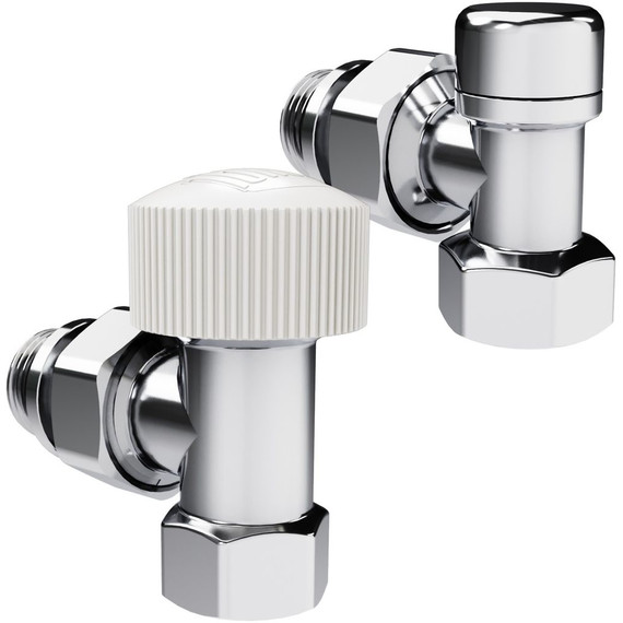 Вентиль термостатический угловой Royal Thermo Design 1/2"М30х1,5 RATVDU11212CH фото 2