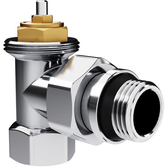 Вентиль термостатический угловой Royal Thermo Design 1/2"М30х1,5 RATVDU11212CH фото 3