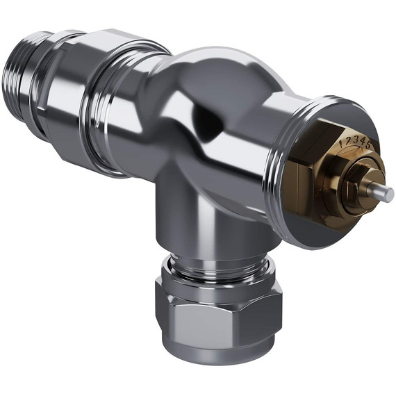 Вентиль термостатический осевой Royal Thermo Design Pro 15мм М30х1,5 RATVXO11215CH фото 3