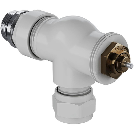 Вентиль термостатический осевой Royal Thermo Design Pro 15мм М30х1,5 RATVXO11215WH, белый фото 3