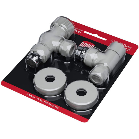 Вентиль термостатический осевой Royal Thermo Design Pro 15мм М30х1,5 RATVXO11215WH, белый фото 5