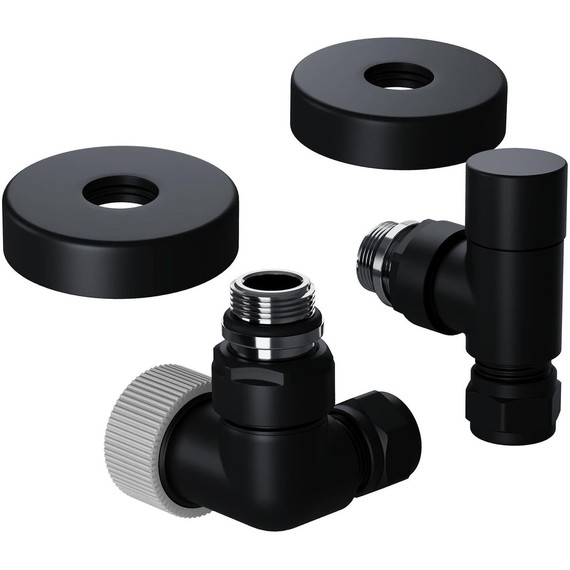 Вентиль термостатический трехосевой Royal Thermo Design Pro 15мм М30х1,5 RATVXT11215BL, чёрный фото 2