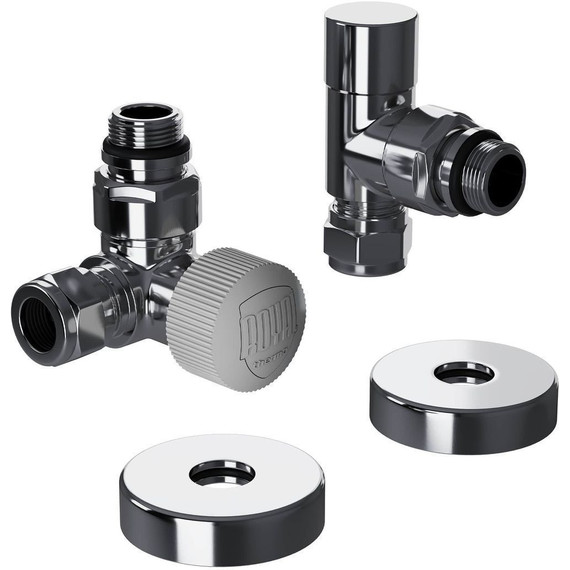 Вентиль термостатический трехосевой Royal Thermo Design Pro 15мм М30х1,5 RATVXT11215CH фото 