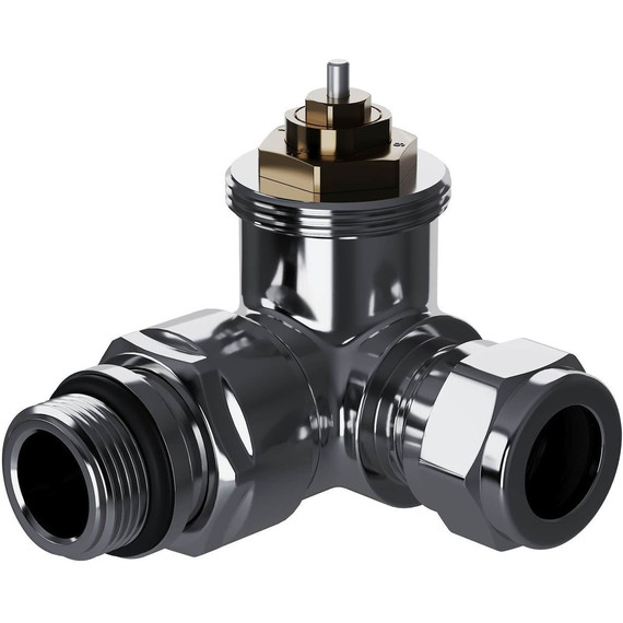 Вентиль термостатический трехосевой Royal Thermo Design Pro 15мм М30х1,5 RATVXT11215CH фото 3