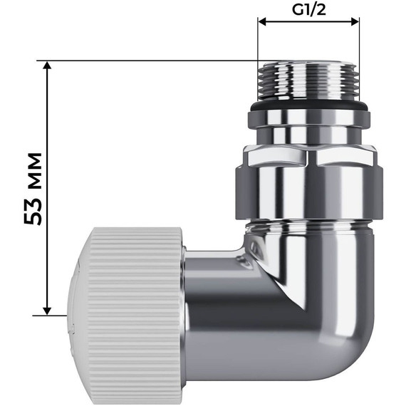Вентиль термостатический трехосевой Royal Thermo Design Pro 15мм М30х1,5 RATVXT11215CH фото 6