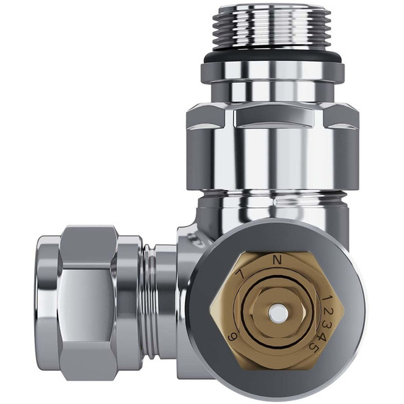 Вентиль термостатический трехосевой Royal Thermo Design Pro 15мм М30х1,5 RATVXT11215CH фото 4
