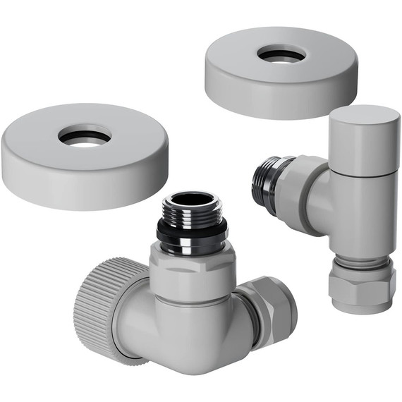 Вентиль термостатический трехосевой Royal Thermo Design Pro 15мм М30х1,5 RATVXT11215WH, белый фото 2