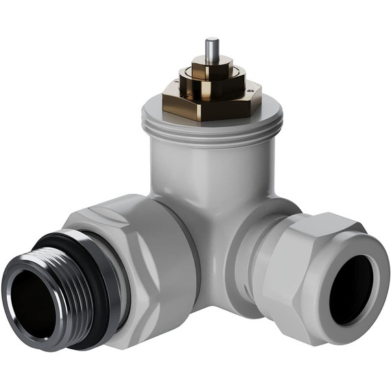 Вентиль термостатический трехосевой Royal Thermo Design Pro 15мм М30х1,5 RATVXT11215WH, белый фото 3