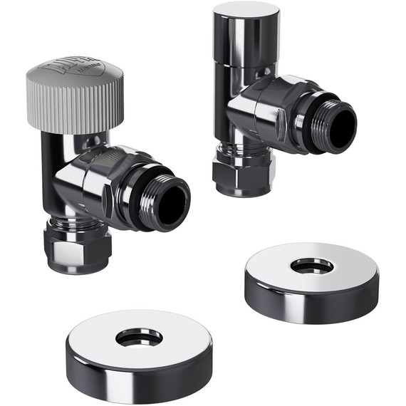 Вентиль термостатический угловой Royal Thermo Design Pro 15мм М30х1,5 RATVXU11215CH фото 