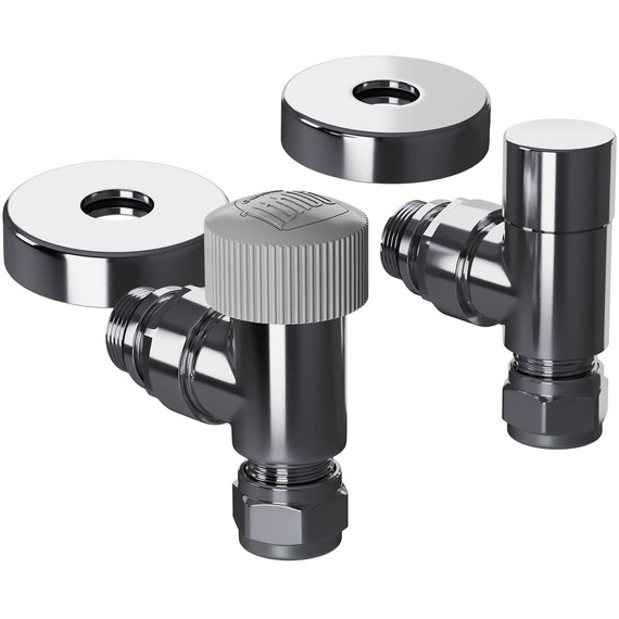 Вентиль термостатический угловой Royal Thermo Design Pro 15мм М30х1,5 RATVXU11215CH фото 3