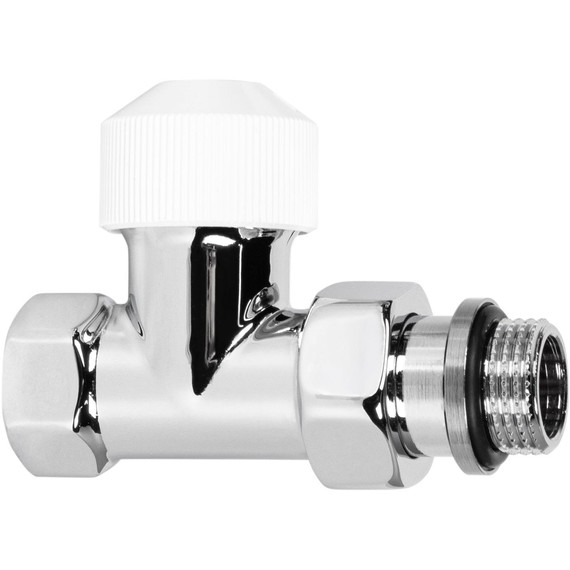 Вентиль термостатический прямой Royal Thermo Design 1/2"М30х1,5 RATVDP11212WH, белый фото 2