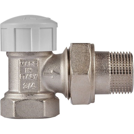 Вентиль термостатический угловой Royal Thermo 3/4" М30х1,5 RTE 07.010 фото 2