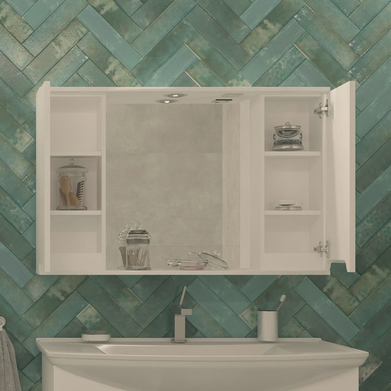 Зеркало-шкаф EvaGold Paola 100 см EG010010 - 2 Зеркало-шкаф EvaGold Paola 100 см EG010010 фото 2