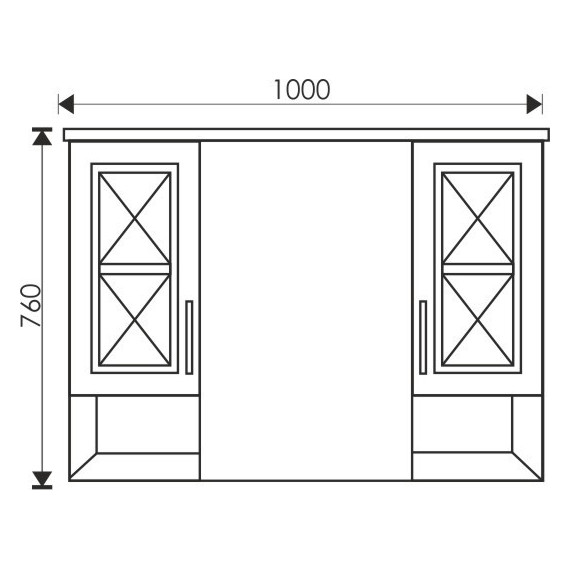 Зеркало-шкаф EvaGold Duglas 100 см EG010024 - 4 Зеркало-шкаф EvaGold Duglas 100 см EG010024 фото 4