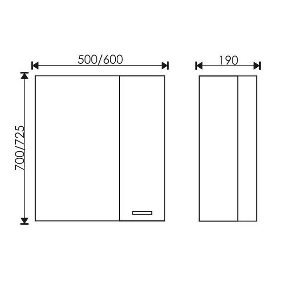 Зеркало-шкаф EvaGold НИКА 50 см R EG010072 - 4 Зеркало-шкаф EvaGold НИКА 50 см R EG010072 фото 4