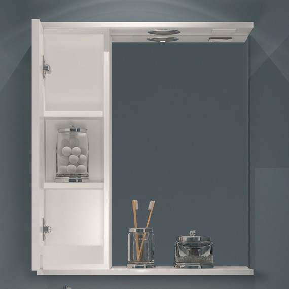 Зеркало-шкаф EvaGold Paola 65 см L EG010160 - 2 Зеркало-шкаф EvaGold Paola 65 см L EG010160 фото 2