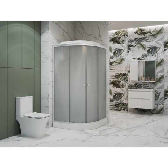 Душевая кабина EvaGold 90х90 см EG210004, хром/матовое фото 2