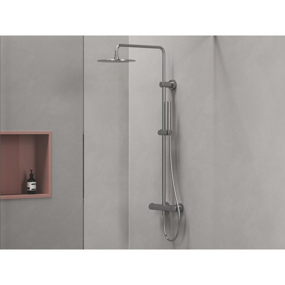 Душевая стойка с термостатом Ravak Spring SG 091.00CR X070539 -  Душевая стойка с термостатом Ravak Spring SG 091.00CR X070539 фото