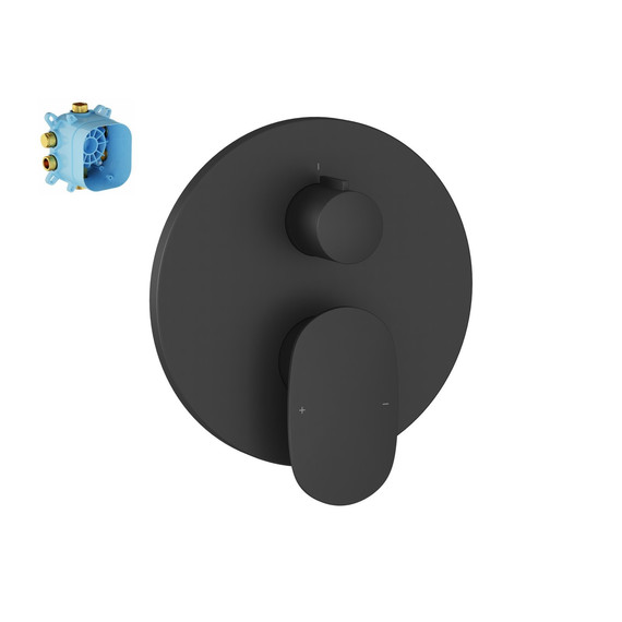 Смеситель для ванны Ravak Spring SG 065.20BL O2 X070552, чёрный матовый - 4 Смеситель для ванны Ravak Spring SG 065.20BL O2 X070552, чёрный матовый фото 4