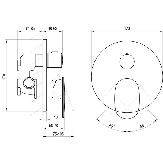 Смеситель для ванны Ravak Spring SG 065.20BL O2 X070552, чёрный матовый - 5 Смеситель для ванны Ravak Spring SG 065.20BL O2 X070552, чёрный матовый фото 5