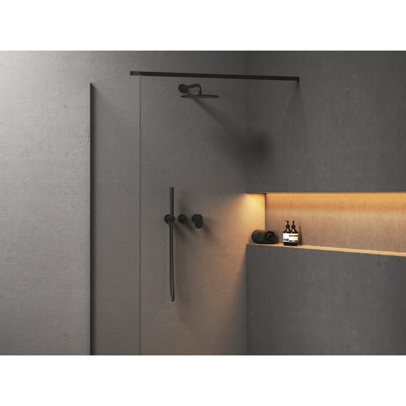 Смеситель для душа Ravak Spring SG 065.20BL.O2+S X070553, чёрный матовый - 3 Смеситель для душа Ravak Spring SG 065.20BL.O2+S X070553, чёрный матовый фото 3