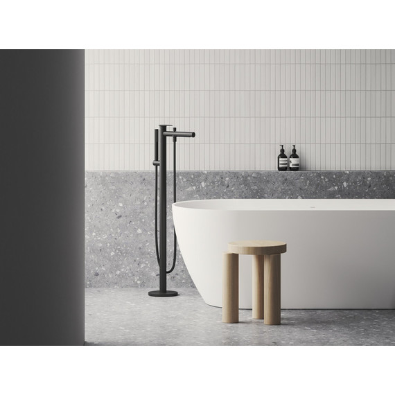 Смеситель для ванны Ravak Spring SG 080.20BL X070556, чёрный матовый фото 2