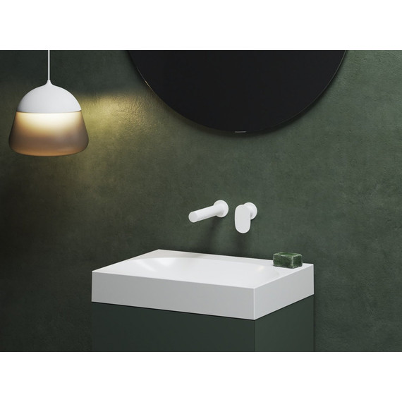 Смеситель для раковины настенный Ravak Spring SG 019.10WHM X070568, белый матовый - 2 Смеситель для раковины настенный Ravak Spring SG 019.10WHM X070568, белый матовый фото 2