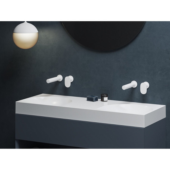 Смеситель для раковины настенный Ravak Spring SG 019.10WHM X070568, белый матовый - 4 Смеситель для раковины настенный Ravak Spring SG 019.10WHM X070568, белый матовый фото 4