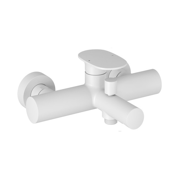 Смеситель для ванны Ravak Spring SG 022.10WHM X070569, белый матовый фото 