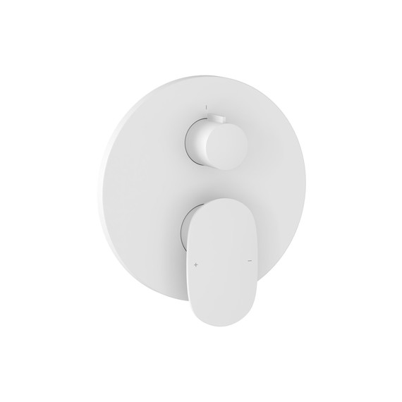 Смеситель для ванны Ravak Spring SG 065.10WHM O2 X070574, белый матовый -  Смеситель для ванны Ravak Spring SG 065.10WHM O2 X070574, белый матовый фото