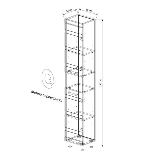 Пенал напольный EvaGold Fantasy 35 см EG010039 - 7 Пенал напольный EvaGold Fantasy 35 см EG010039 фото 7