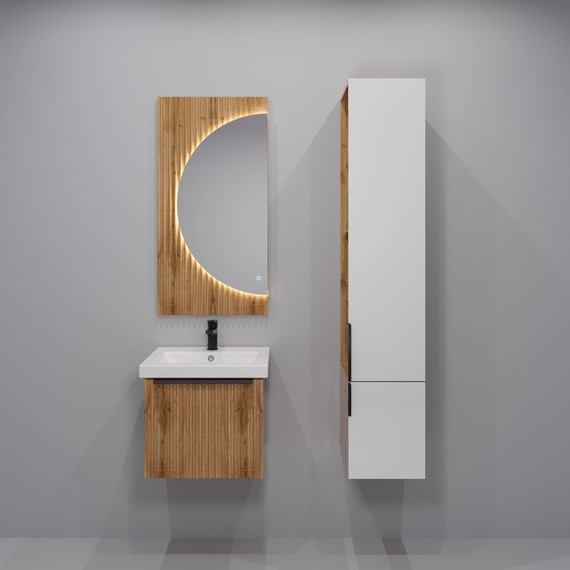 Пенал подвесной EvaGold Tai 40 см EG010398, дуб вотан - 2 Пенал подвесной EvaGold Tai 40 см EG010398, дуб вотан фото 2