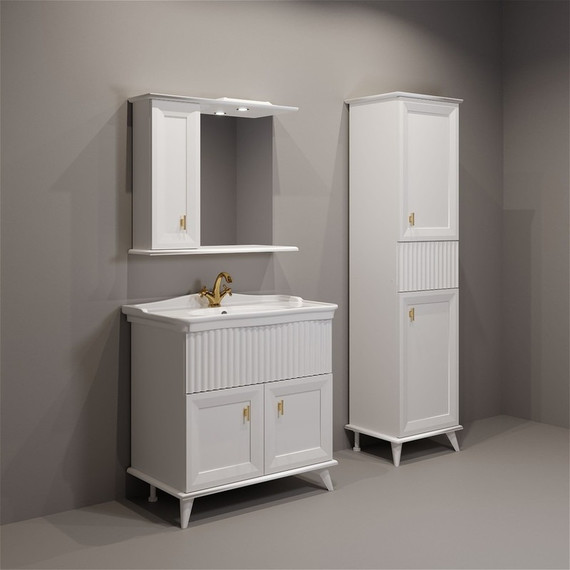 Пенал напольный EvaGold Retro 50 см EG010404 - 2 Пенал напольный EvaGold Retro 50 см EG010404 фото 2