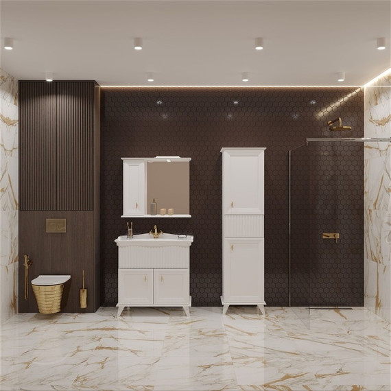 Пенал напольный EvaGold Retro 50 см EG010404 - 4 Пенал напольный EvaGold Retro 50 см EG010404 фото 4