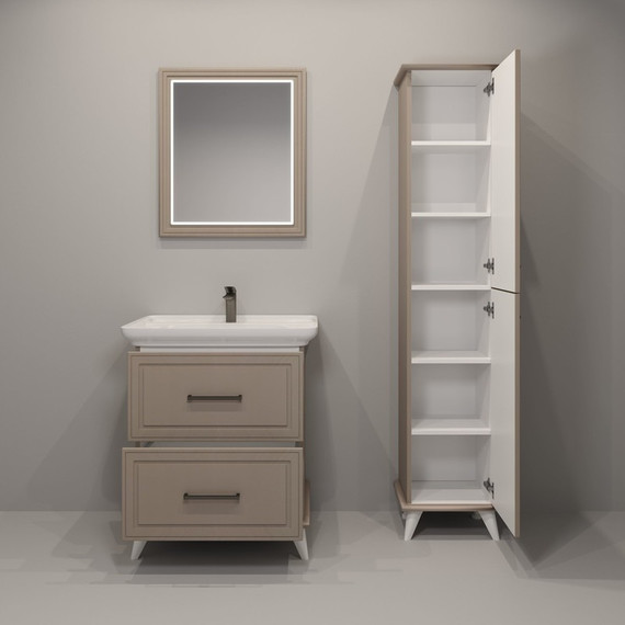 Пенал напольный EvaGold Michael 40 см EG010410, мокка мусс - 7 Пенал напольный EvaGold Michael 40 см EG010410, мокка мусс фото 7