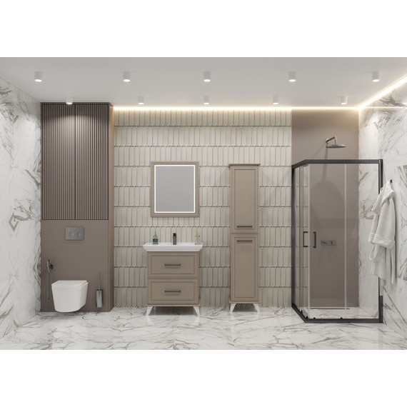 Пенал напольный EvaGold Michael 40 см EG010410, мокка мусс - 4 Пенал напольный EvaGold Michael 40 см EG010410, мокка мусс фото 4