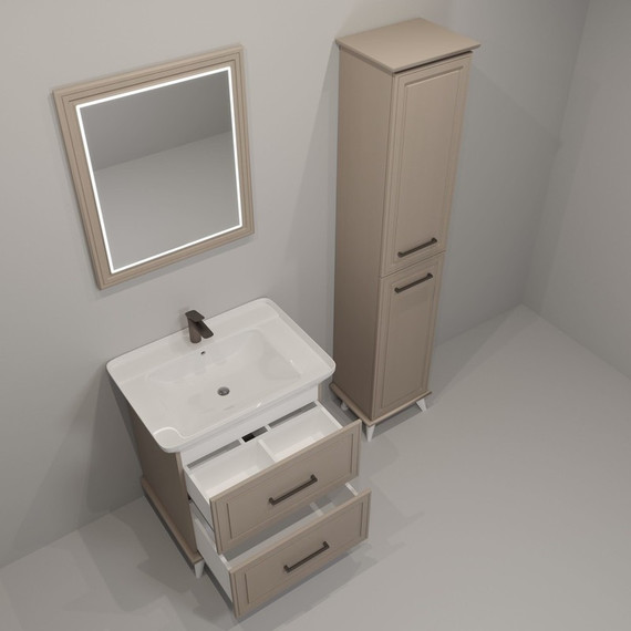 Пенал напольный EvaGold Michael 40 см EG010410, мокка мусс - 8 Пенал напольный EvaGold Michael 40 см EG010410, мокка мусс фото 8