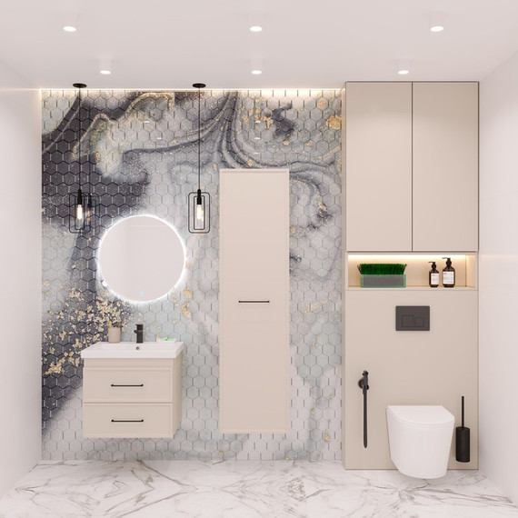 Пенал подвесной EvaGold Leia 45 см EG010424, кашемир софт тач - 5 Пенал подвесной EvaGold Leia 45 см EG010424, кашемир софт тач фото 5