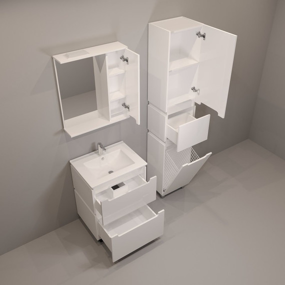 Пенал напольный EvaGold Vesta 40 см EG010433 - 3 Пенал напольный EvaGold Vesta 40 см EG010433 фото 3