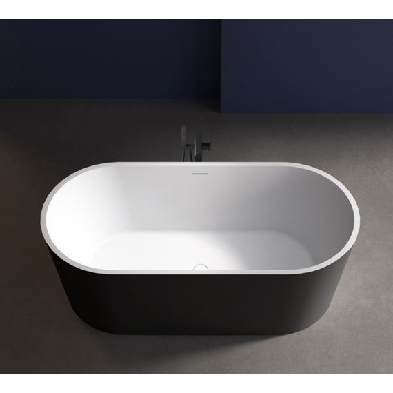 Ванна отдельностоящая Abber AB9209MB 170x80 см, черный матовый фото 9