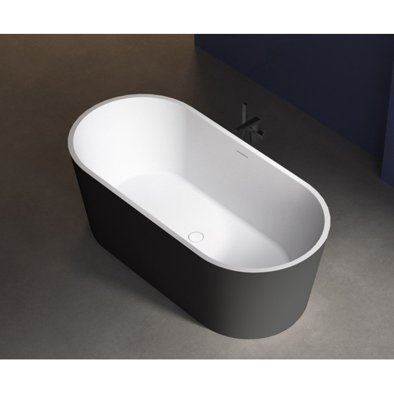 Ванна отдельностоящая Abber AB9209MB 170x80 см, черный матовый фото 10