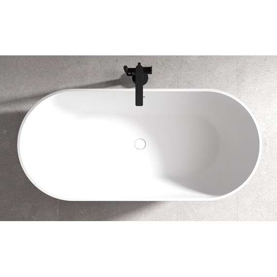 Ванна отдельностоящая Abber AB9241MB 172x79 см, черный матовый фото 10